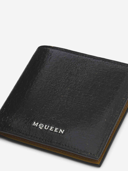 Outlet online McQueen Hombre Cartera Logo Piel color Negro sku 691-001432 01 - Foto 2