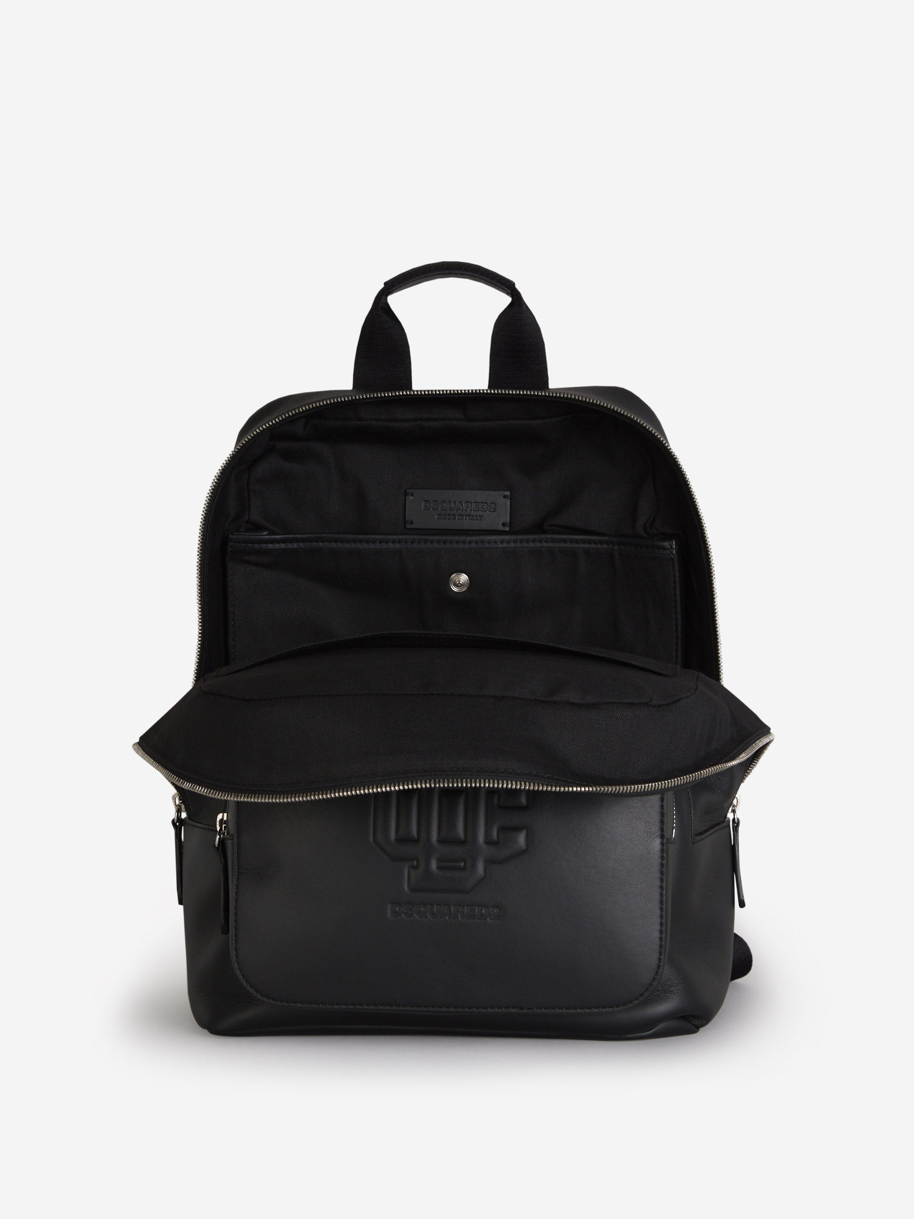 Outlet online Dsquared2 Hombre Mochila Piel Logo color Negro sku 692-001694 01 - Foto 4