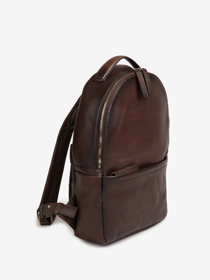 Outlet online Officine Creative Hombre Mochila Piel Lisa color Marrón Oscuro sku 693-000075 01 - Foto 2