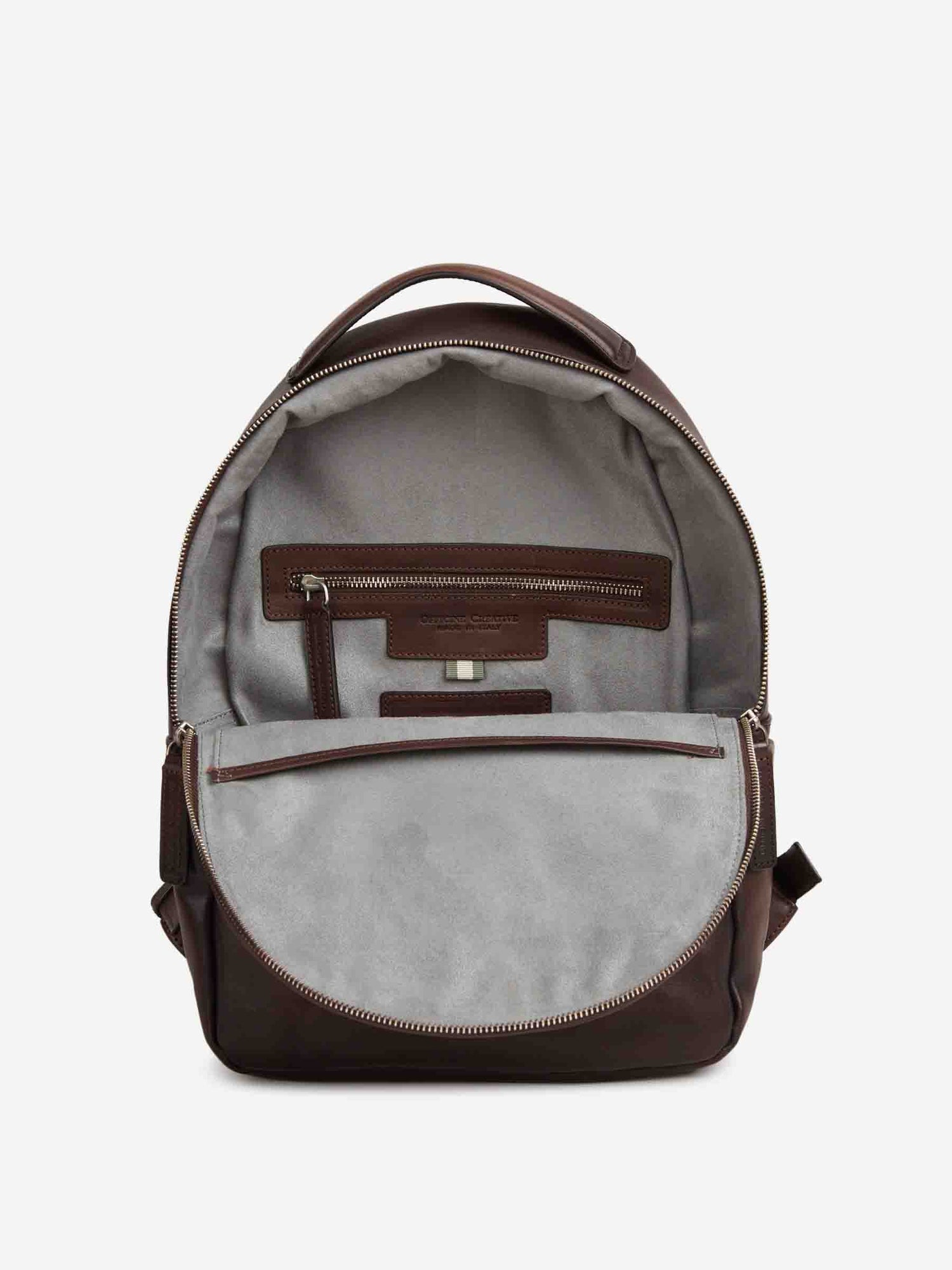 Outlet online Officine Creative Hombre Mochila Piel Lisa color Marrón Oscuro sku 693-000075 01 - Foto 4