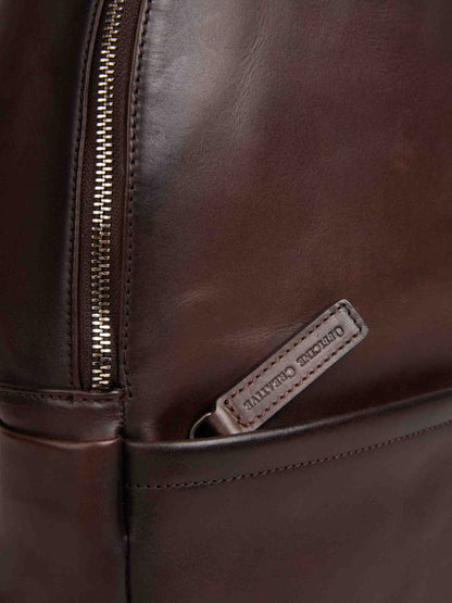 Outlet online Officine Creative Hombre Mochila Piel Lisa color Marrón Oscuro sku 693-000075 01 - Foto 5