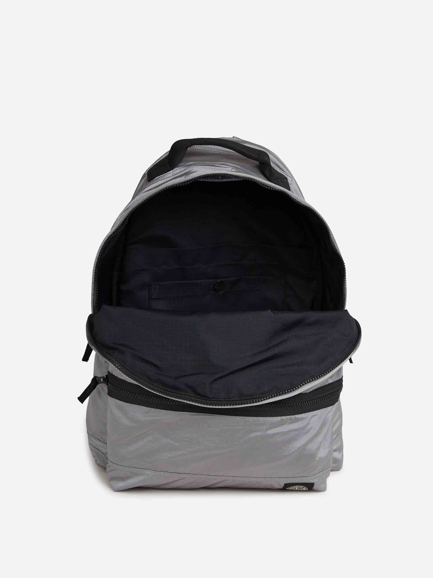 Outlet online Stone Island Hombre Mochila Nylon Metal color Gris sku 693-000096 02 - Foto 4