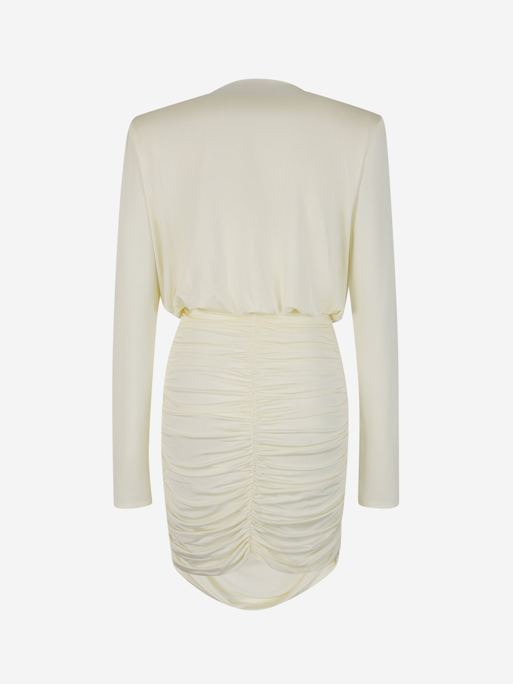 Outlet online Magda Butrym Mujer Vestido Mini Fruncido color Beis sku 731-005863 01 - Foto 3