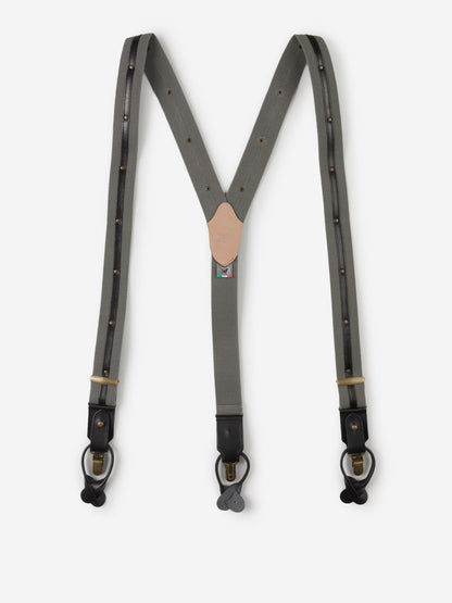 Outlet online Bretelle &amp; Braces Hombre Tirantes Algodón Y Piel color Gris Piedra sku 694-000045 01 - Foto 1