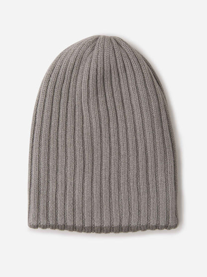 Outlet online Fedeli Hombre Gorro Cashmere Canalé color Gris Piedra sku 695-000750 03 - Foto 7