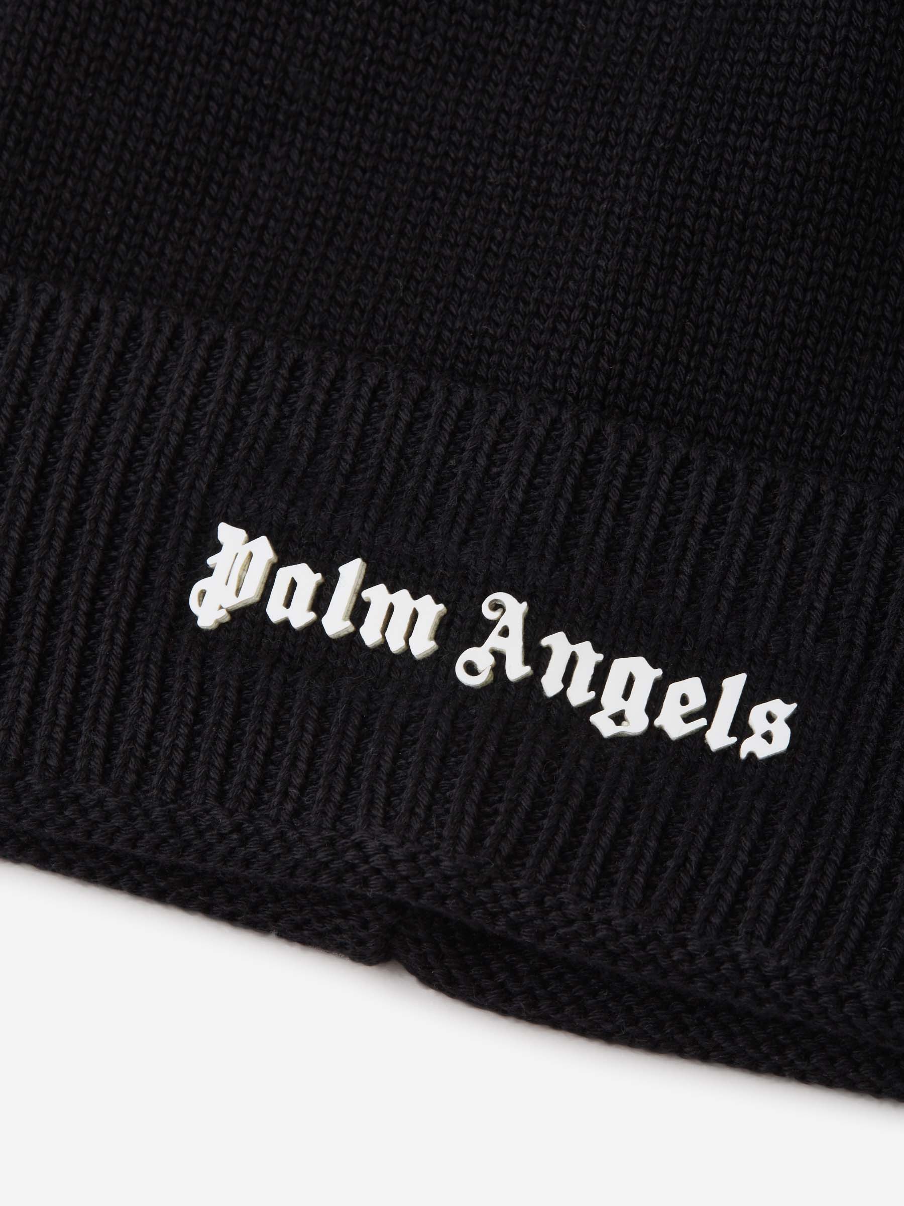 Outlet online Palm Angels Hombre Gorro Logo Punto color Negro sku 695-000964 01 - Foto 3