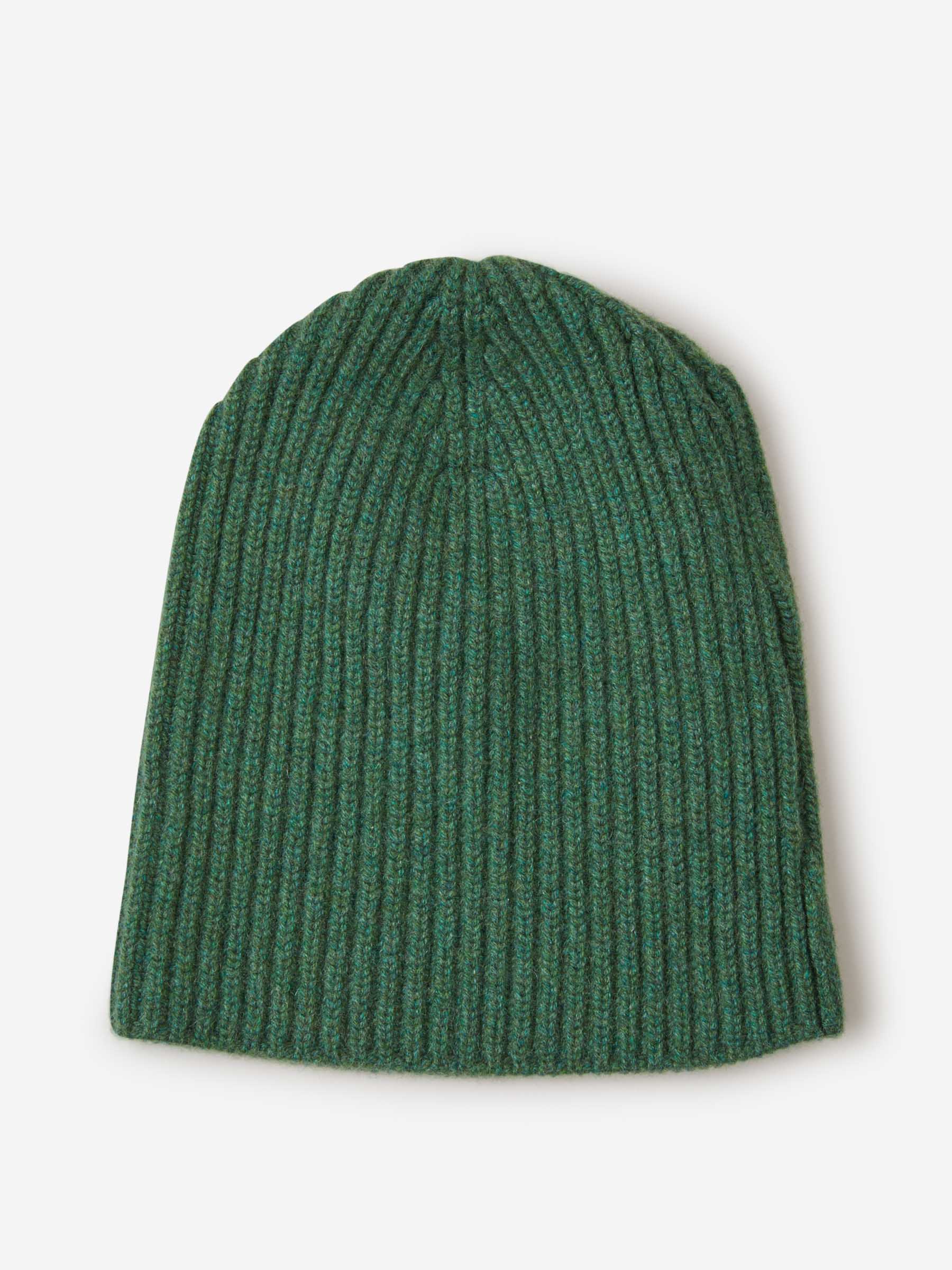Outlet online Fedeli Hombre Gorro Punto Cashmere color Verde Oscuro sku 695-000992 00 - Foto 1