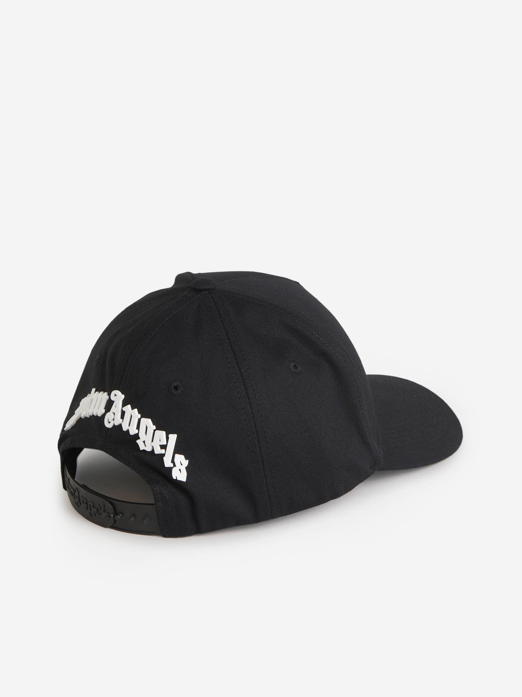 Outlet online Palm Angels Hombre Gorra Sarga Algodón color Negro sku 695-001101 01 - Foto 3