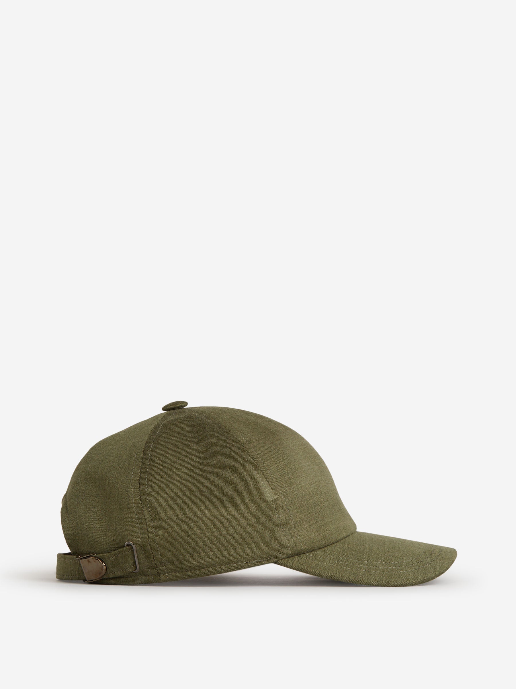 Outlet online Isaia Hombre Gorra Béisbol Lino color Verde Militar sku 695-001118 01 - Foto 2