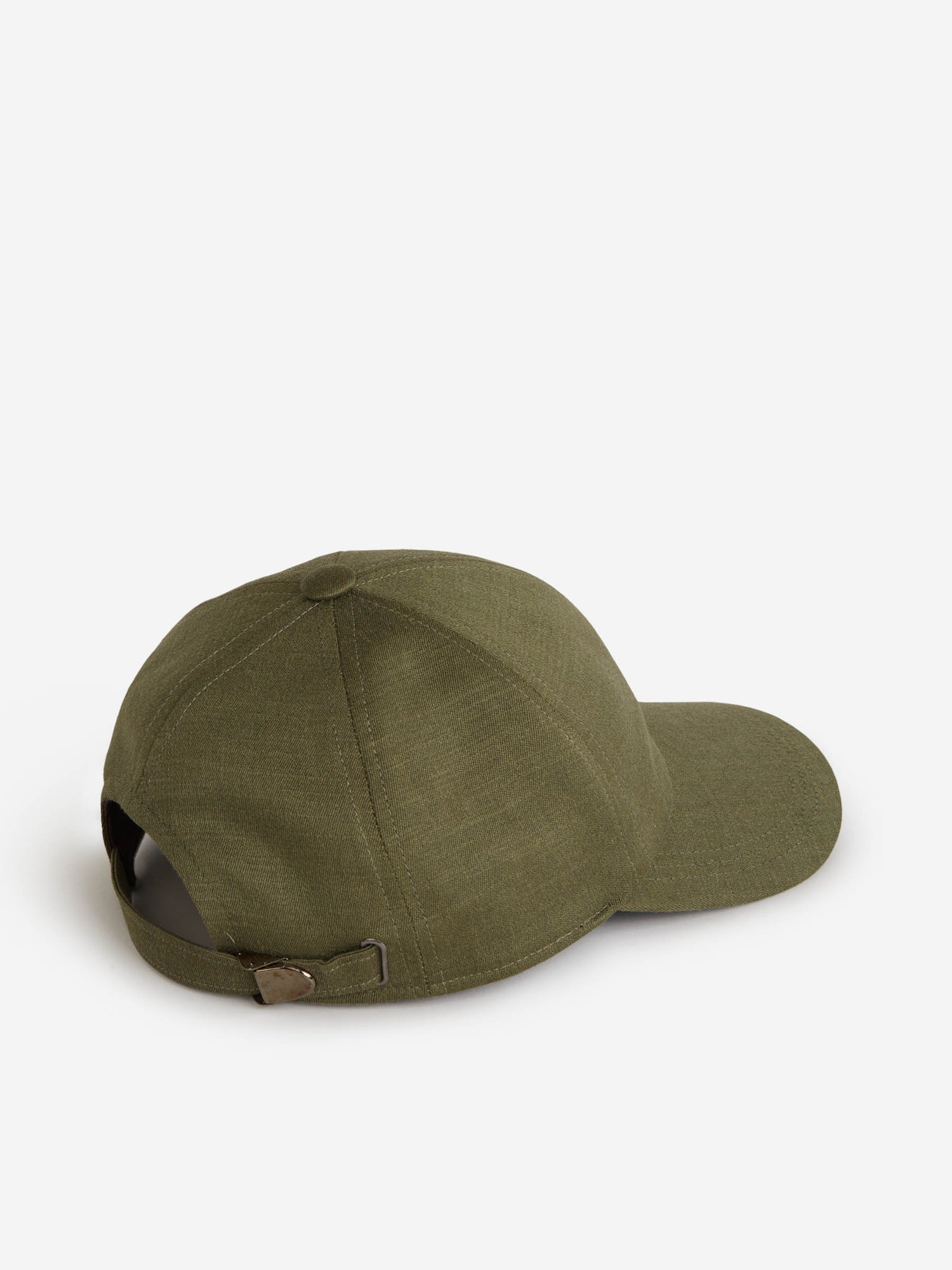 Outlet online Isaia Hombre Gorra Béisbol Lino color Verde Militar sku 695-001118 01 - Foto 4