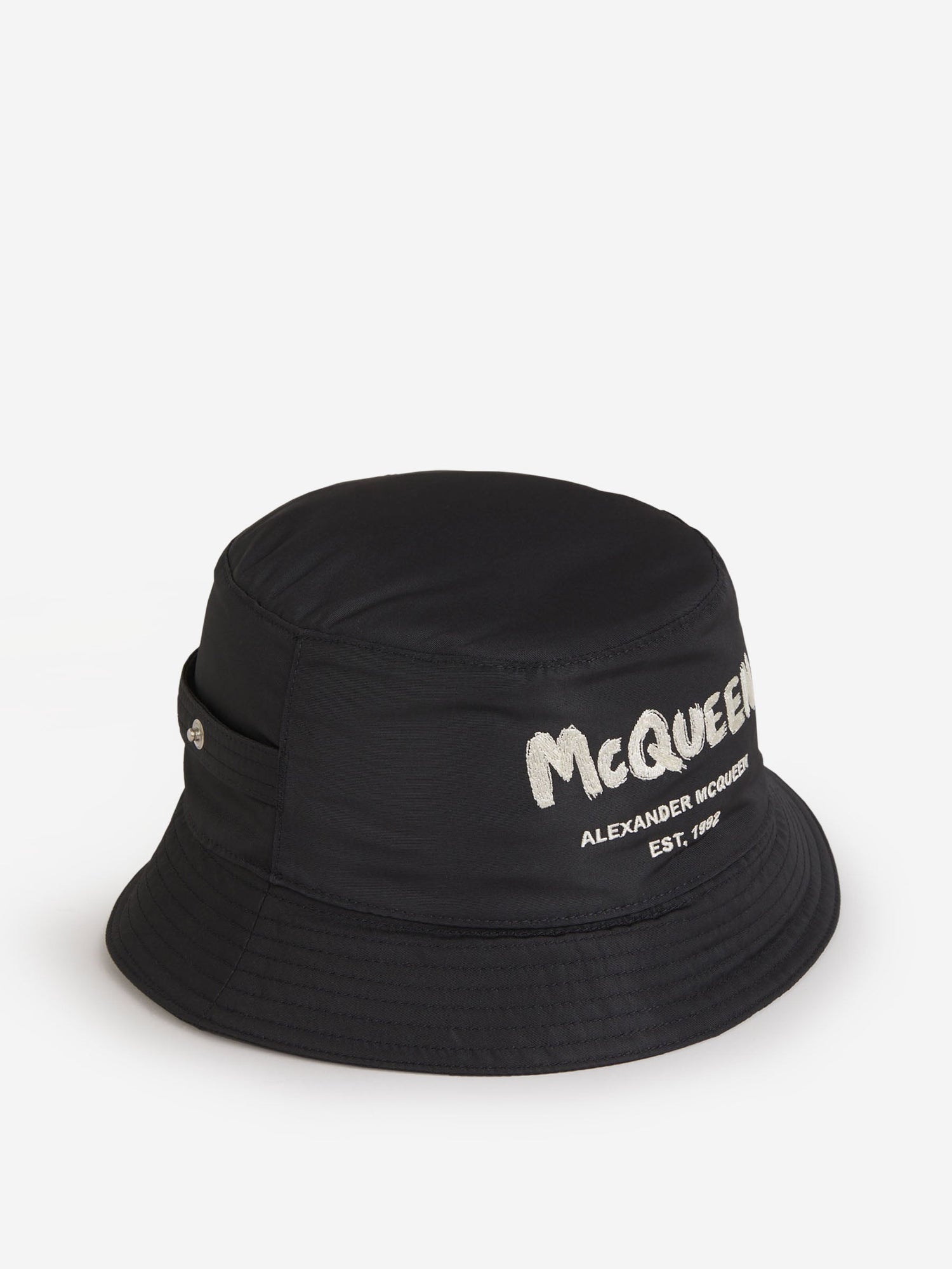 Outlet online Alexander McQueen Hombre Sombrero Pescador Graffiti color Negro sku 695-001272 01 - Foto 2
