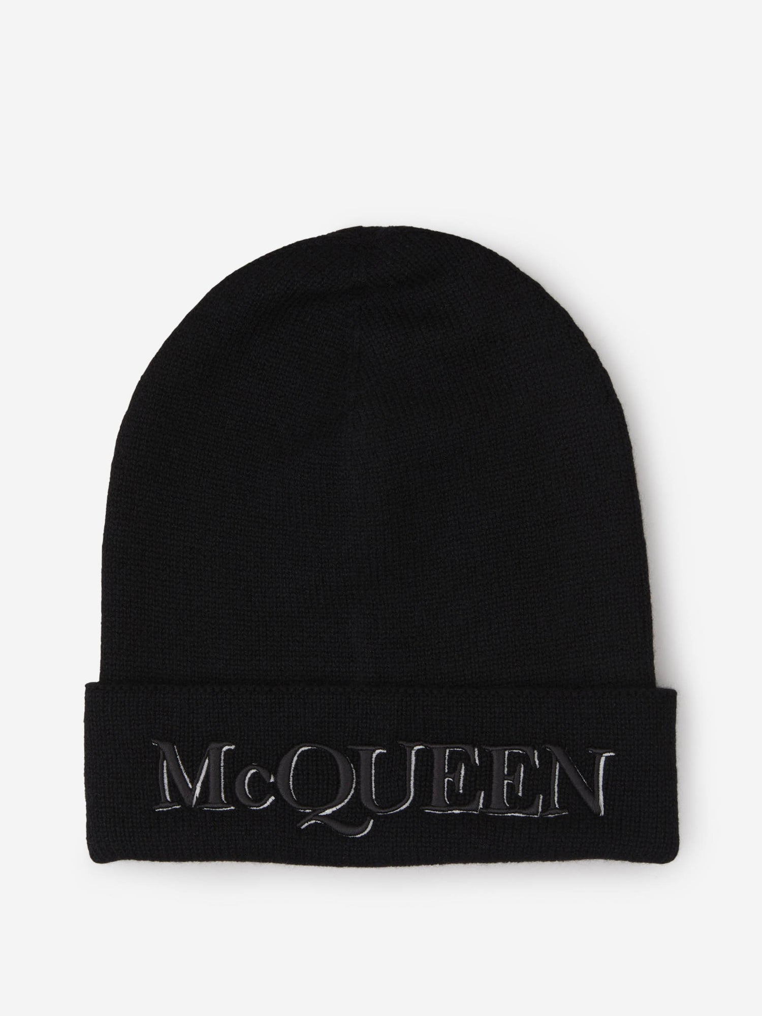 Outlet online McQueen Hombre Gorro Lana Y Cashmere color Negro sku 695-001273 01 - Foto 1