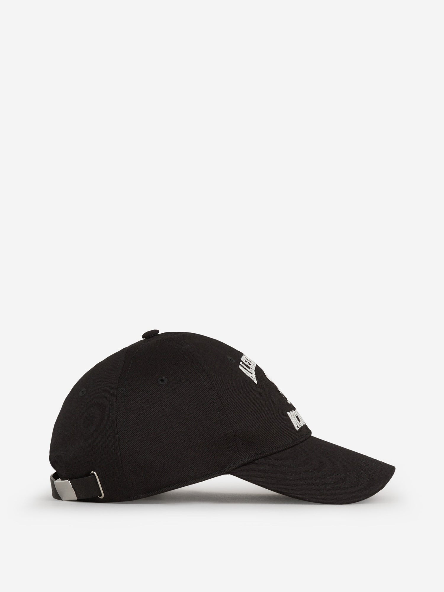 Outlet online Alexander McQueen Hombre Gorra Logo Bordado color Negro sku 695-001358 01 - Foto 2