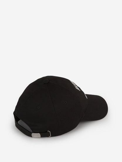 Outlet online Alexander McQueen Hombre Gorra Logo Bordado color Negro sku 695-001358 01 - Foto 3