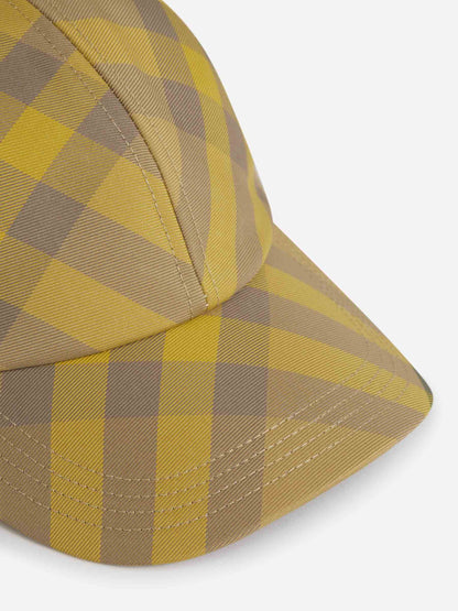 Burberry Hombre Barcelona Gorra Motivo Cuadros color Mostaza sku 695-001376 01 - Foto 4