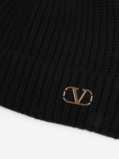 Valentino Garavani Hombre Barcelona Gorro Punto Logo color Negro sku 695-001508 00 - Foto 3