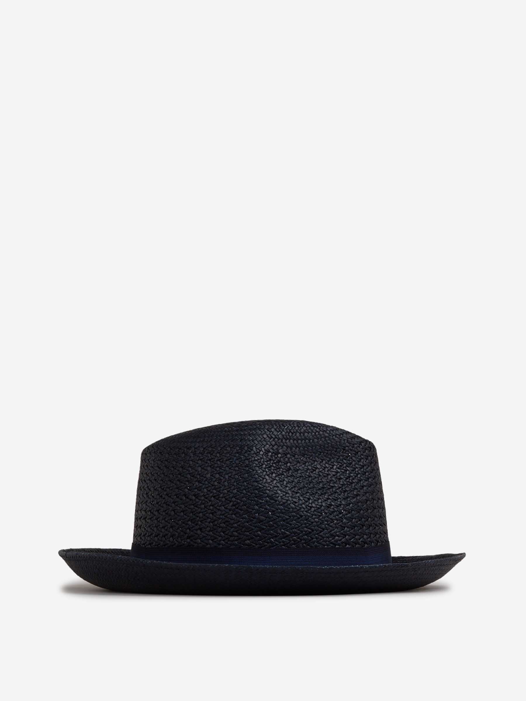 Outlet online Borsalino Hombre Sombrero Federico Panama Fantasia color Azul Marino sku 695-001789 02 - Foto 1