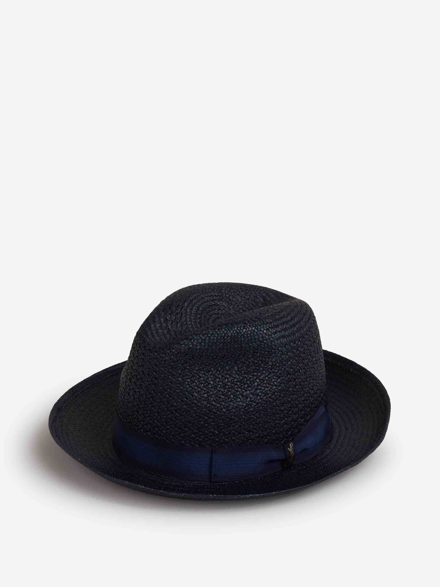 Outlet online Borsalino Hombre Sombrero Federico Panama Fantasia color Azul Marino sku 695-001789 02 - Foto 2