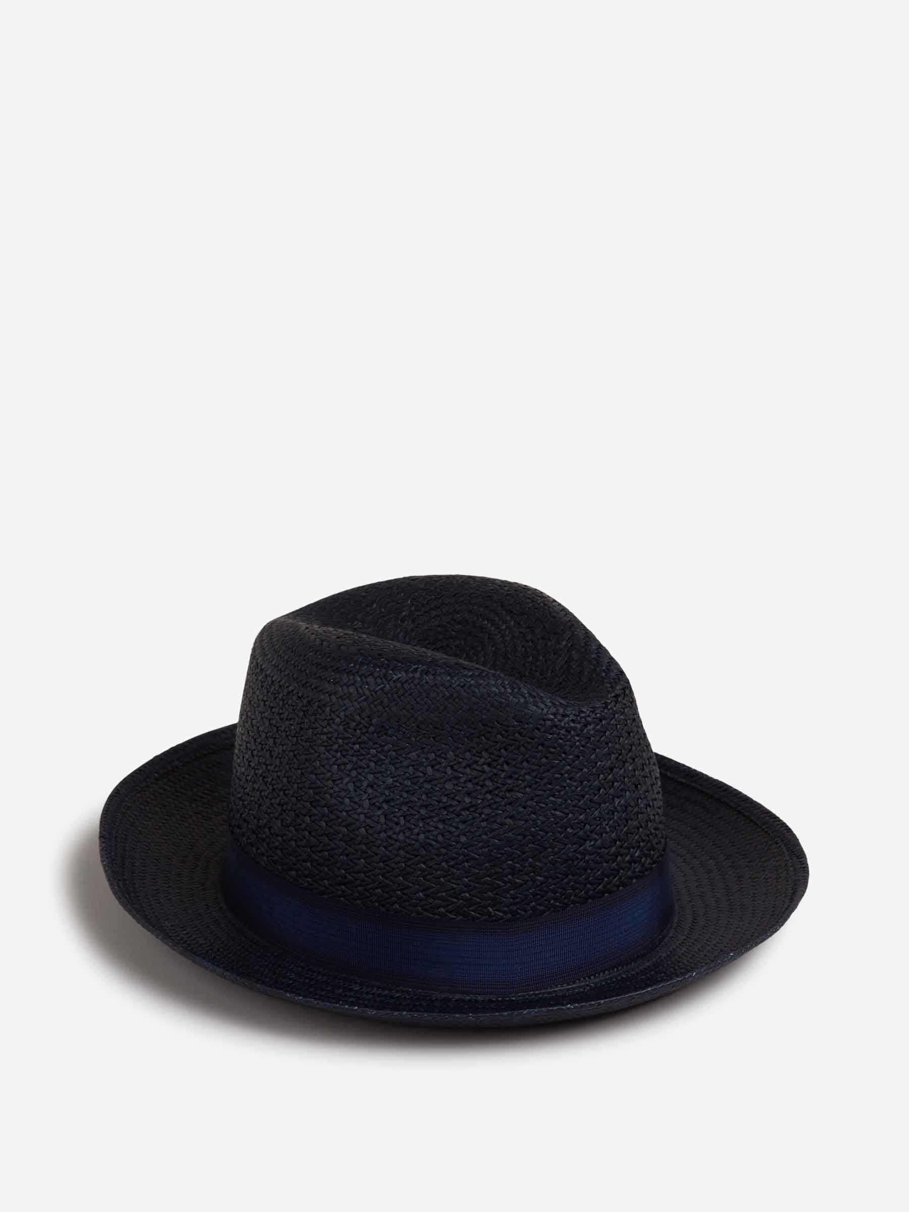 Outlet online Borsalino Hombre Sombrero Federico Panama Fantasia color Azul Marino sku 695-001789 02 - Foto 3