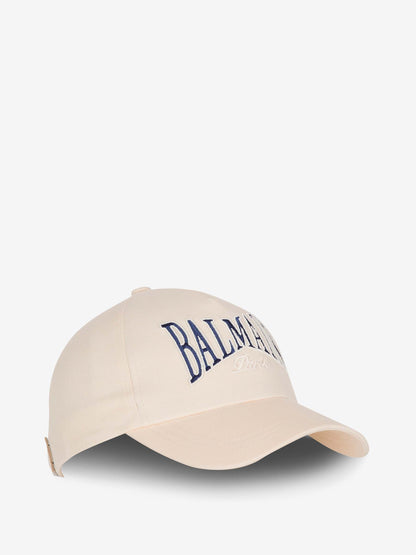 Outlet online Balmain Hombre Gorra College Algodón color Marfil sku 695-001830 01 - Foto 3
