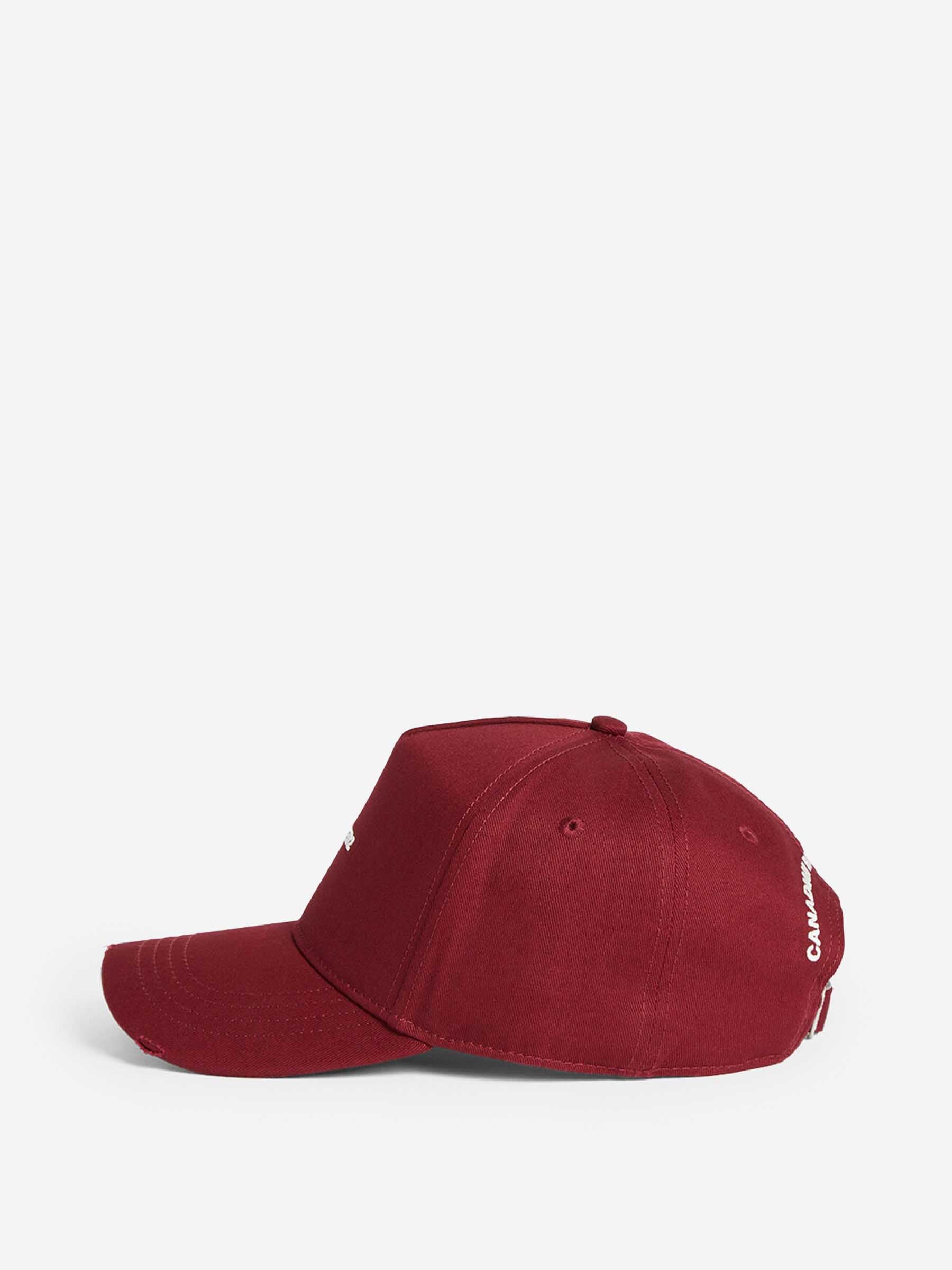 Outlet online Dsquared2 Hombre Gorra Baseball color Burdeos sku 695-001837 02 - Foto 3