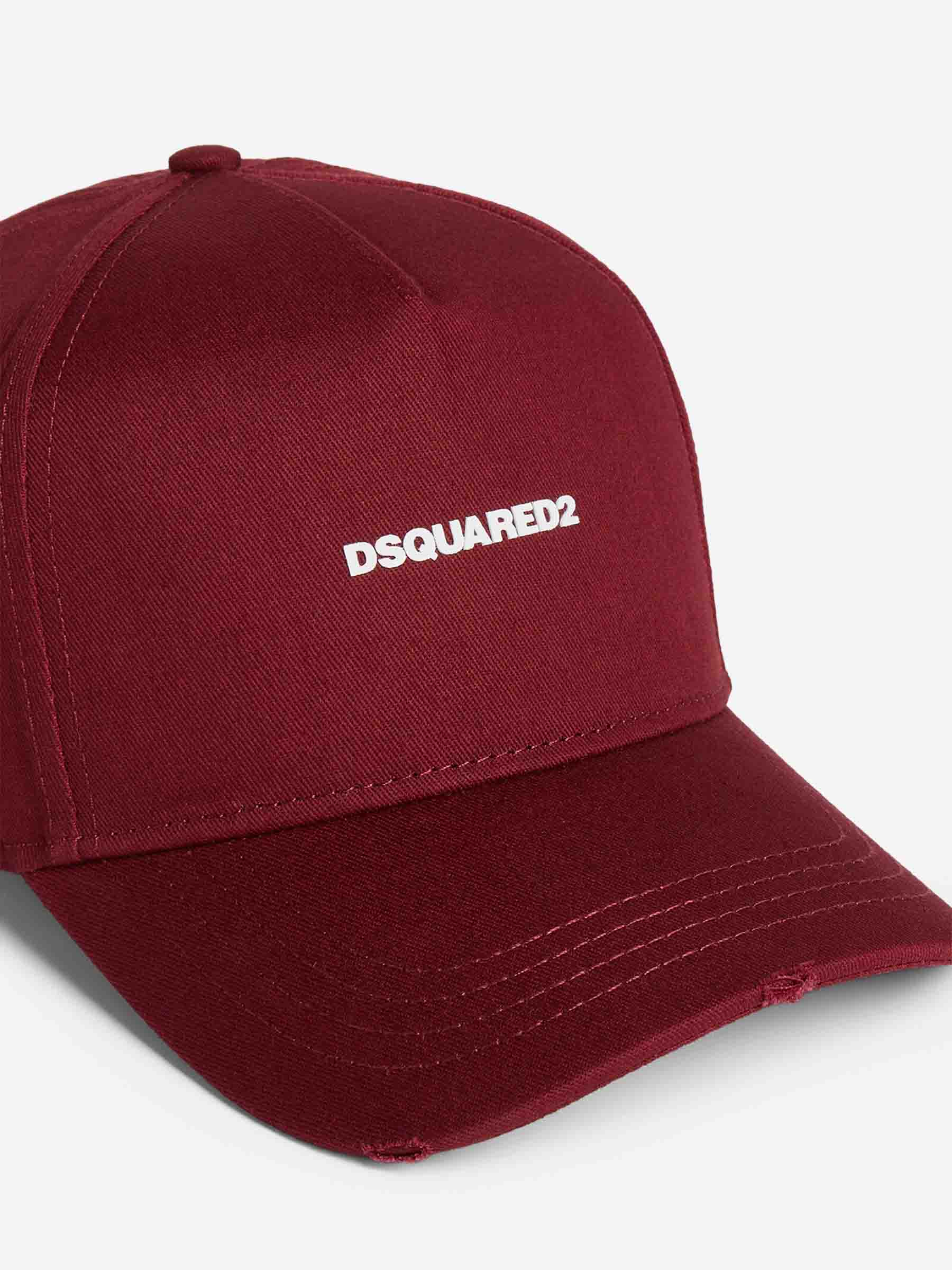 Outlet online Dsquared2 Hombre Gorra Baseball color Burdeos sku 695-001837 02 - Foto 4
