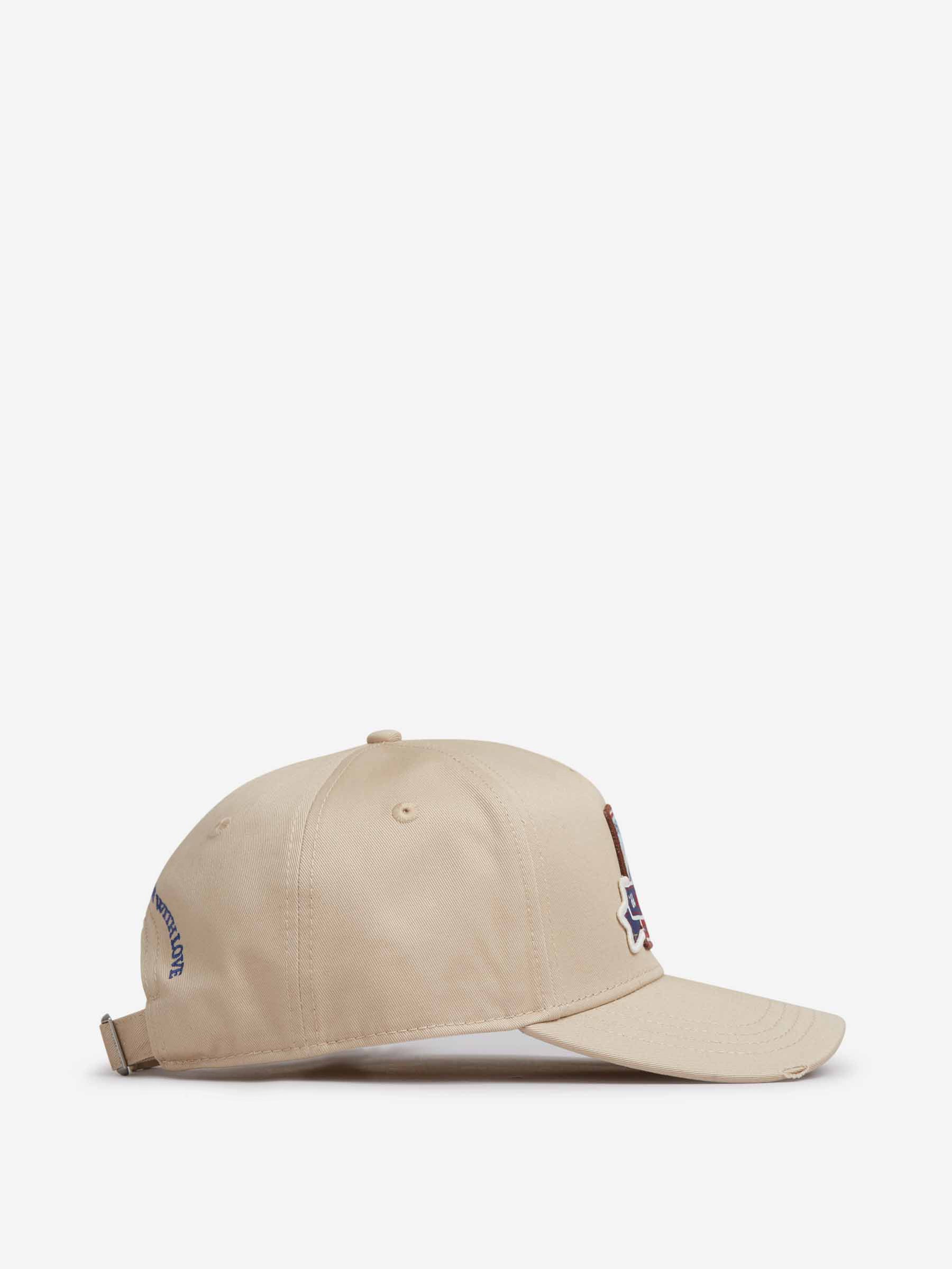 Outlet online Dsquared2 Hombre Gorra Bordado color Beige sku 695-001841 01 - Foto 2