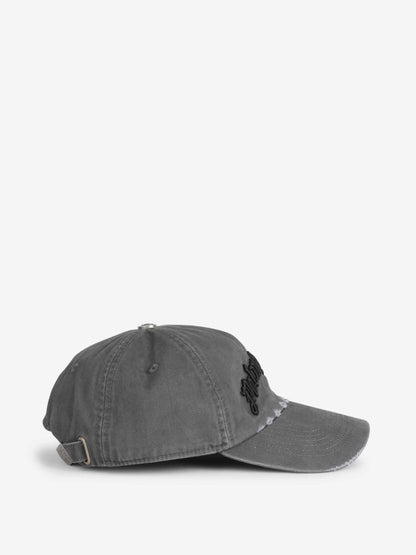 Outlet online Palm Angels Hombre Gorro Bordado color Gris Antracita sku 695-001864 01 - Foto 2