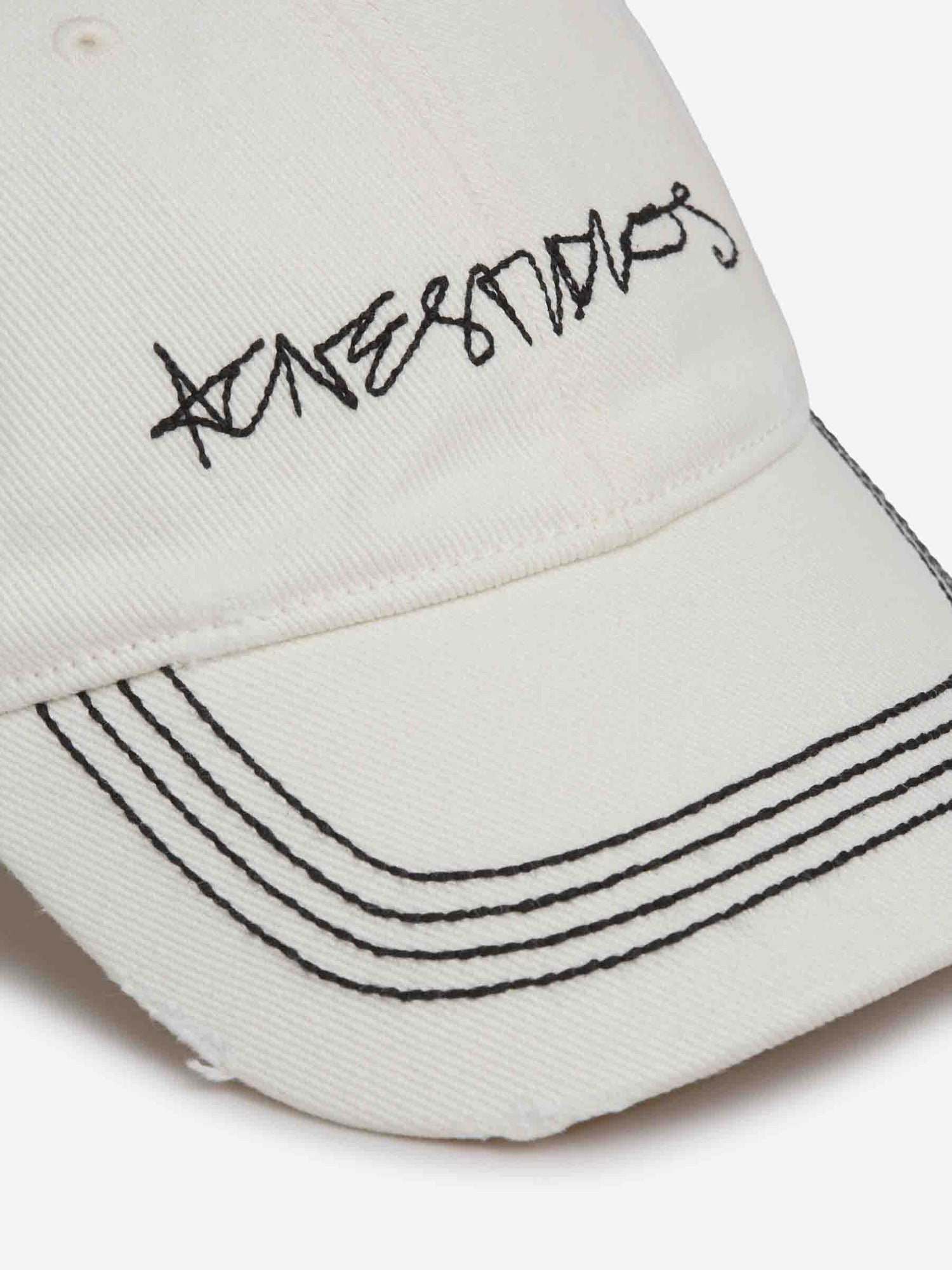 Outlet online Acne Studios Hombre Gorra Logo Algodón color Beige sku 695-001881 02 - Foto 4