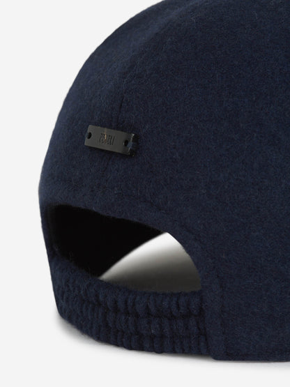 Outlet online Fedeli Hombre Gorra Logo Cachemira color Azul Noche sku 695-001883 01 - Foto 4