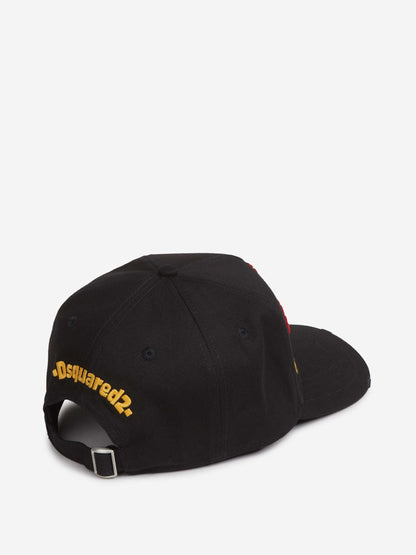 Outlet online Dsquared2 Hombre Gorra Maxi Logo color Negro sku 695-001901 01 - Foto 5