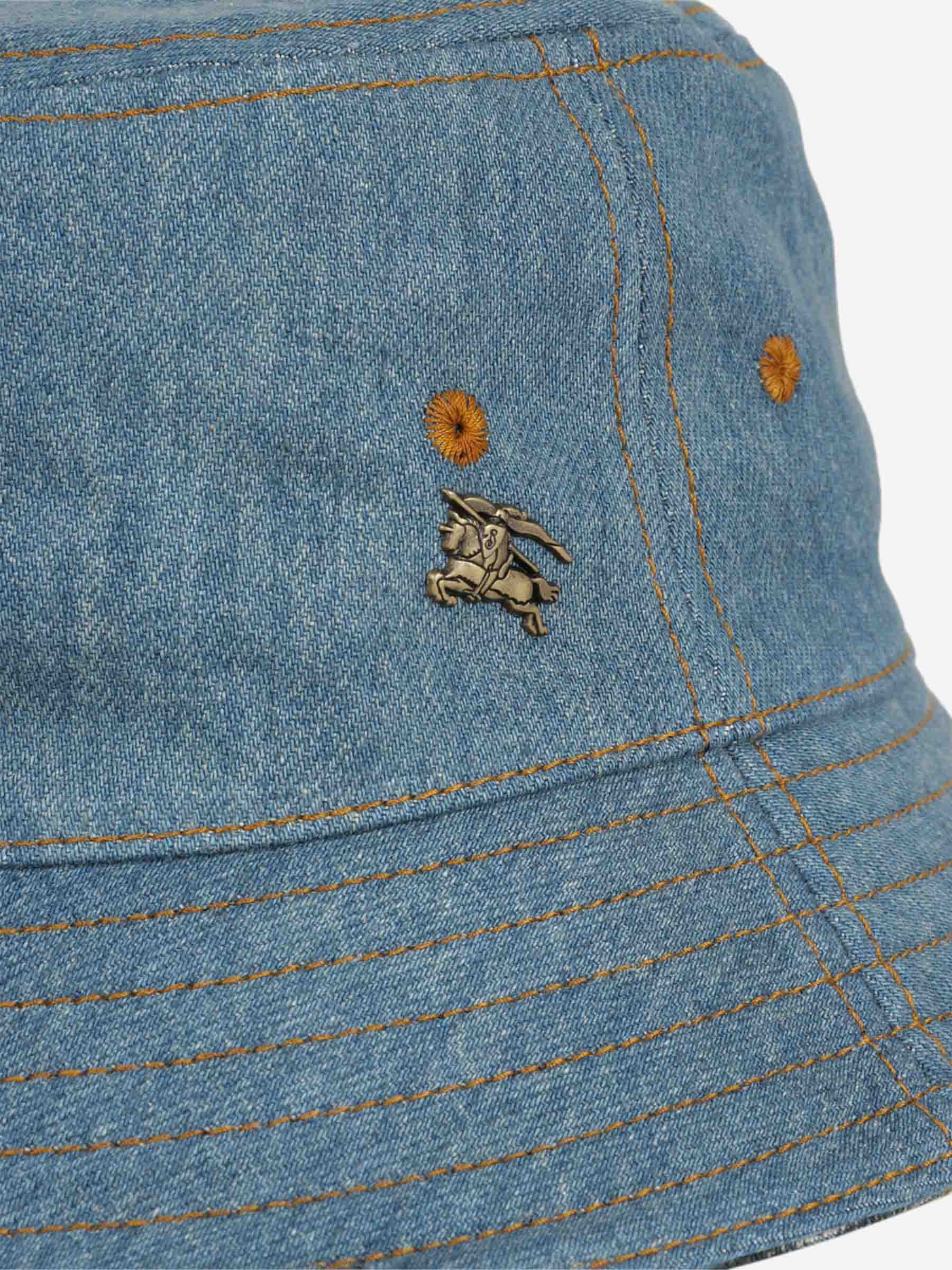 Burberry Hombre Barcelona Sombrero Denim Pescador color Azul Denim sku 697-000251 01 - Foto 3