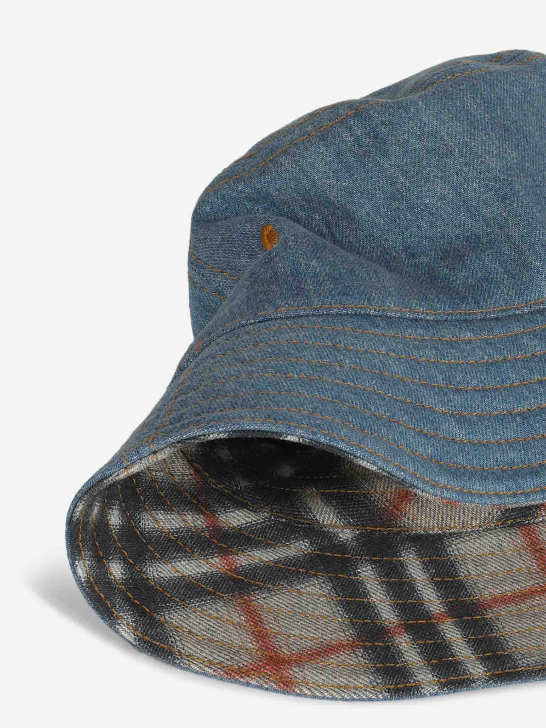 Burberry Hombre Barcelona Sombrero Denim Pescador color Azul Denim sku 697-000251 01 - Foto 4