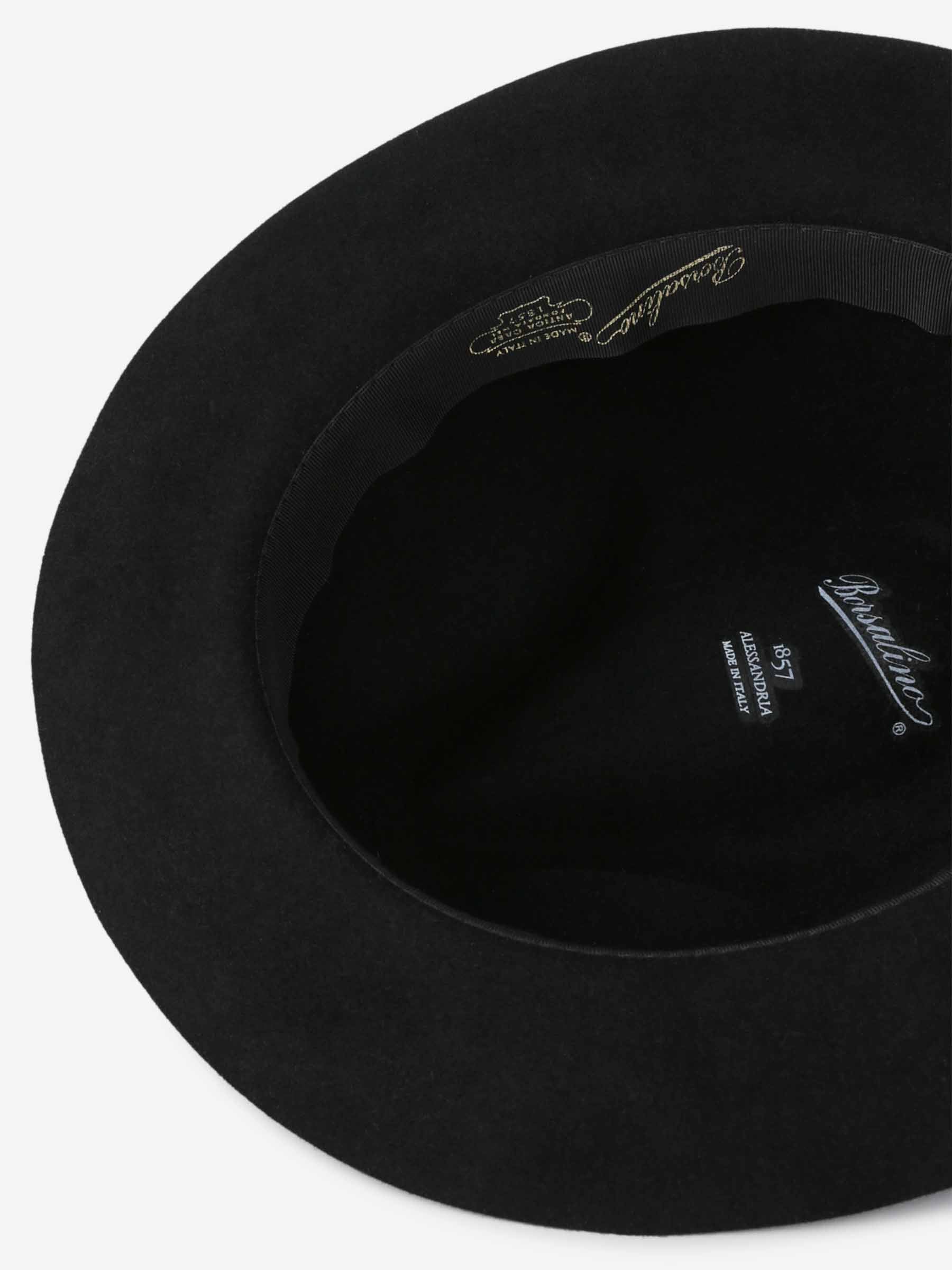 Outlet online Borsalino Hombre Sombrero Lana color Negro sku 697-000252 01 - Foto 4