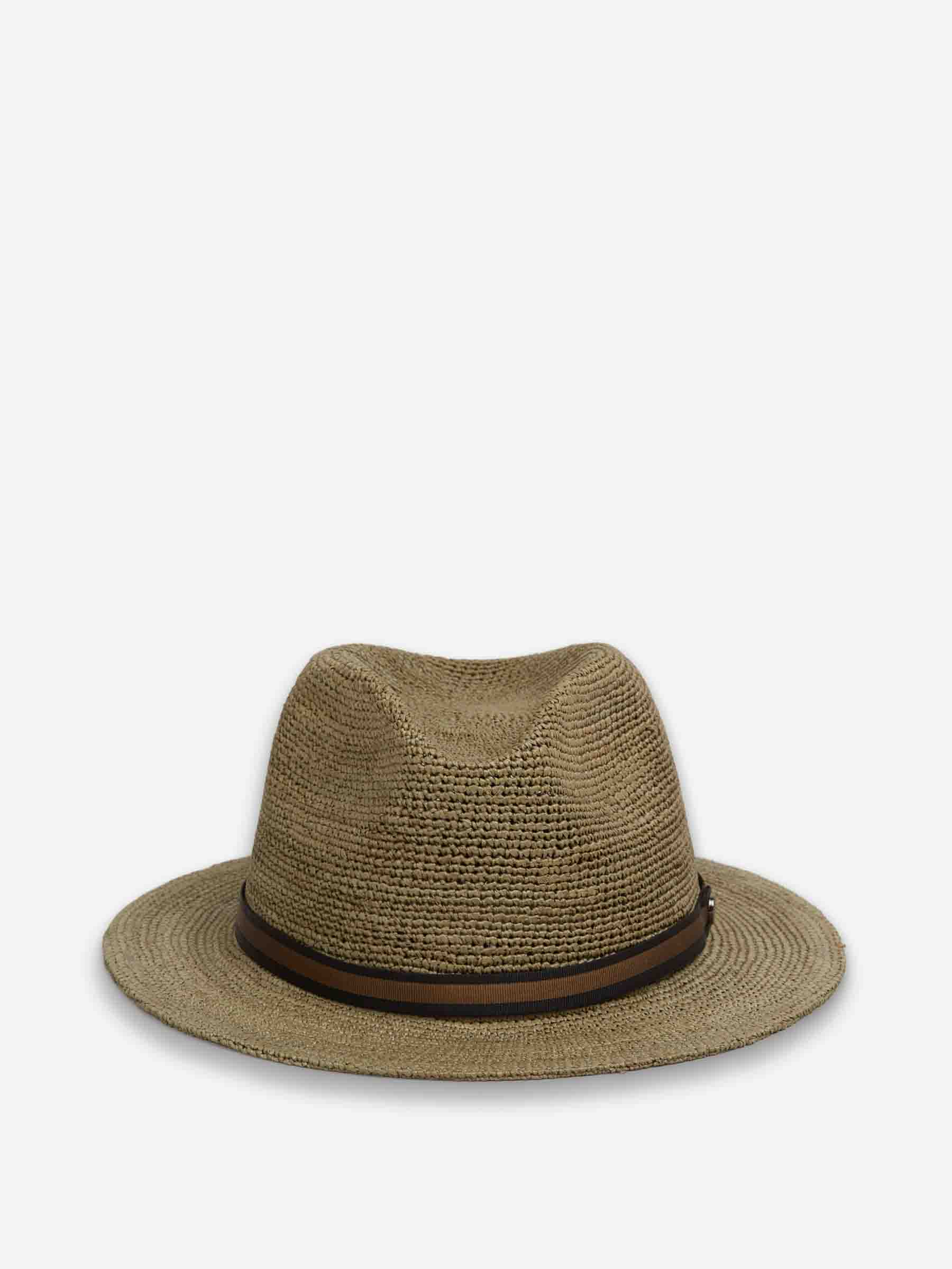Borsalino Hombre Barcelona Sombrero Paja Crochet color Verde Militar sku 697-000276 02 - Foto 3