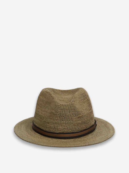 Borsalino Hombre Barcelona Sombrero Paja Crochet color Verde Militar sku 697-000276 02 - Foto 3