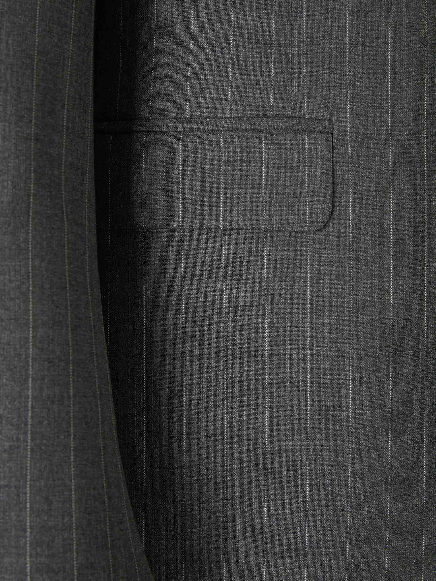Outlet online Canali Hombre Traje Raya Diplomática color Gris Antracita sku 312-002806 01 - Foto 4