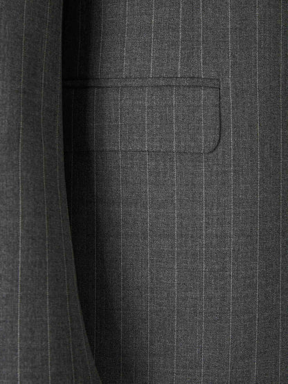 Outlet online Canali Hombre Traje Raya Diplomática color Gris Antracita sku 312-002806 01 - Foto 4