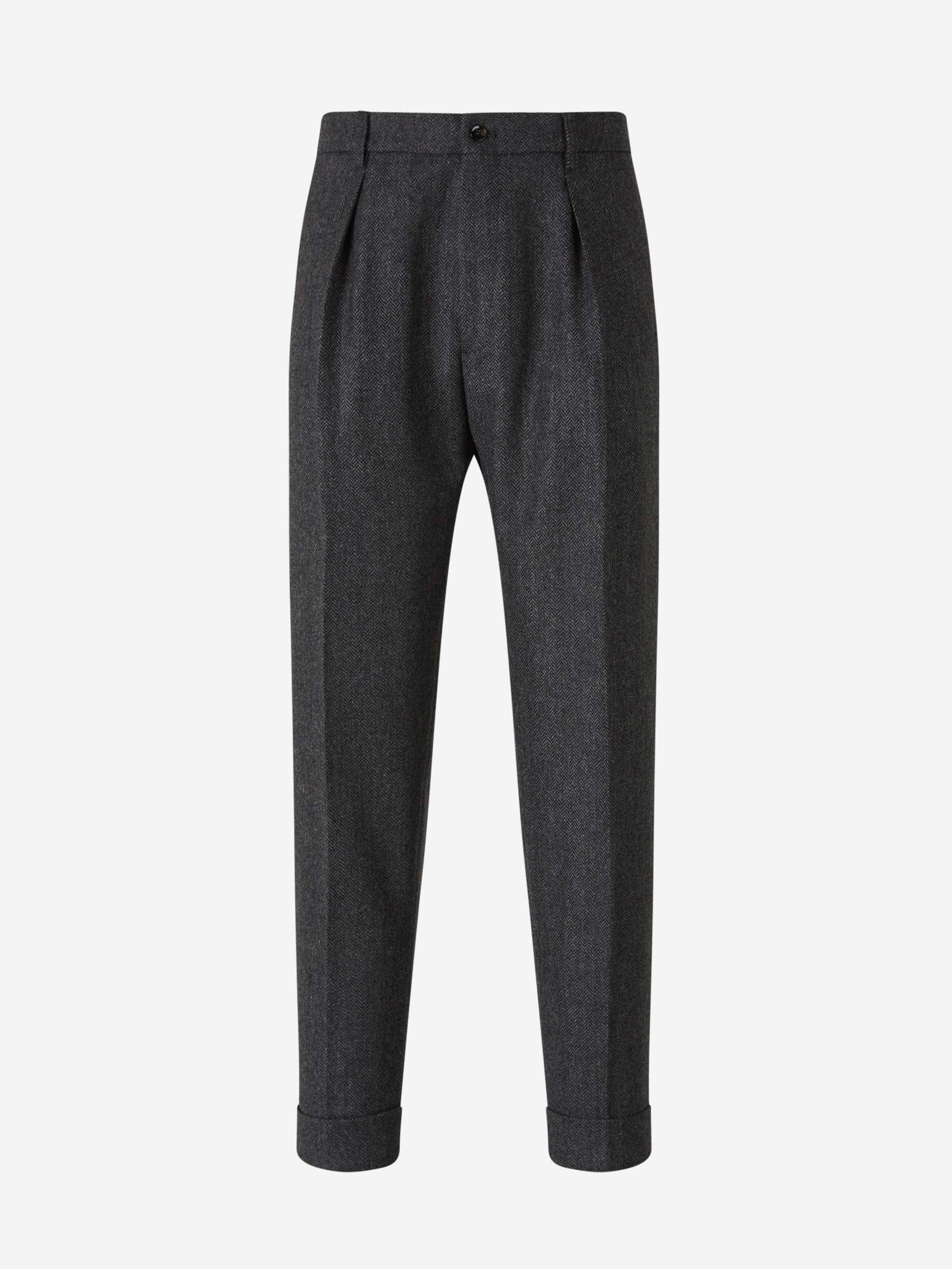 Outlet online Santa Eulalia Hombre Pantalones Vestir Espiga color Gris Antracita sku 521-003193 01 - Foto 1