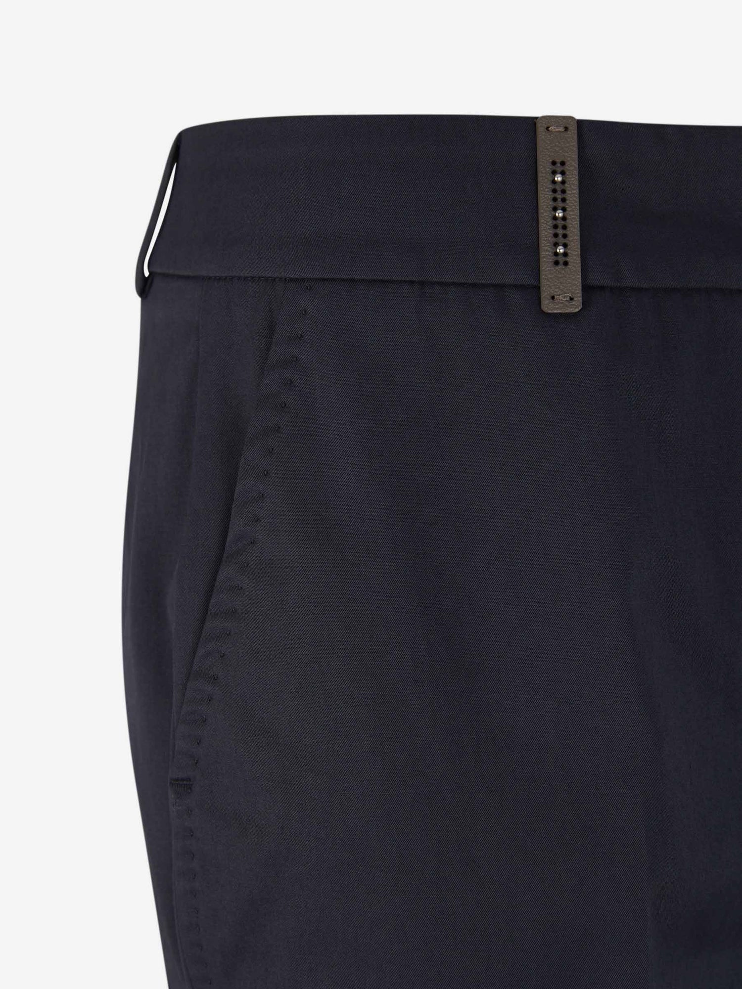 Outlet online Peserico Mujer Pantalones Formales Algodón color Azul Noche sku 761-003458 01 - Foto 4