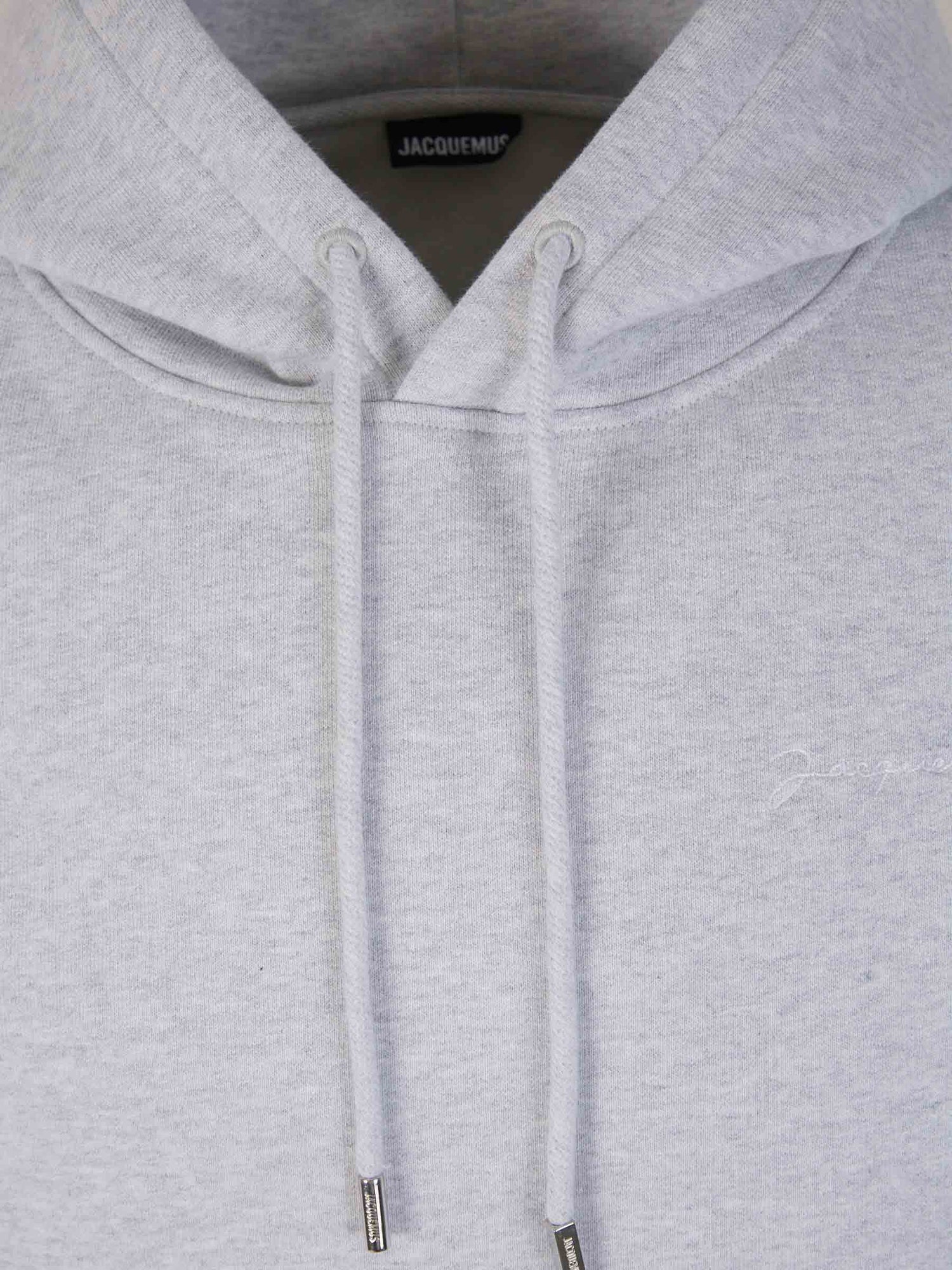 Outlet online Jacquemus Hombre Sudadera Capucha Algodón color Gris Claro sku 545-001562 02 - Foto 3