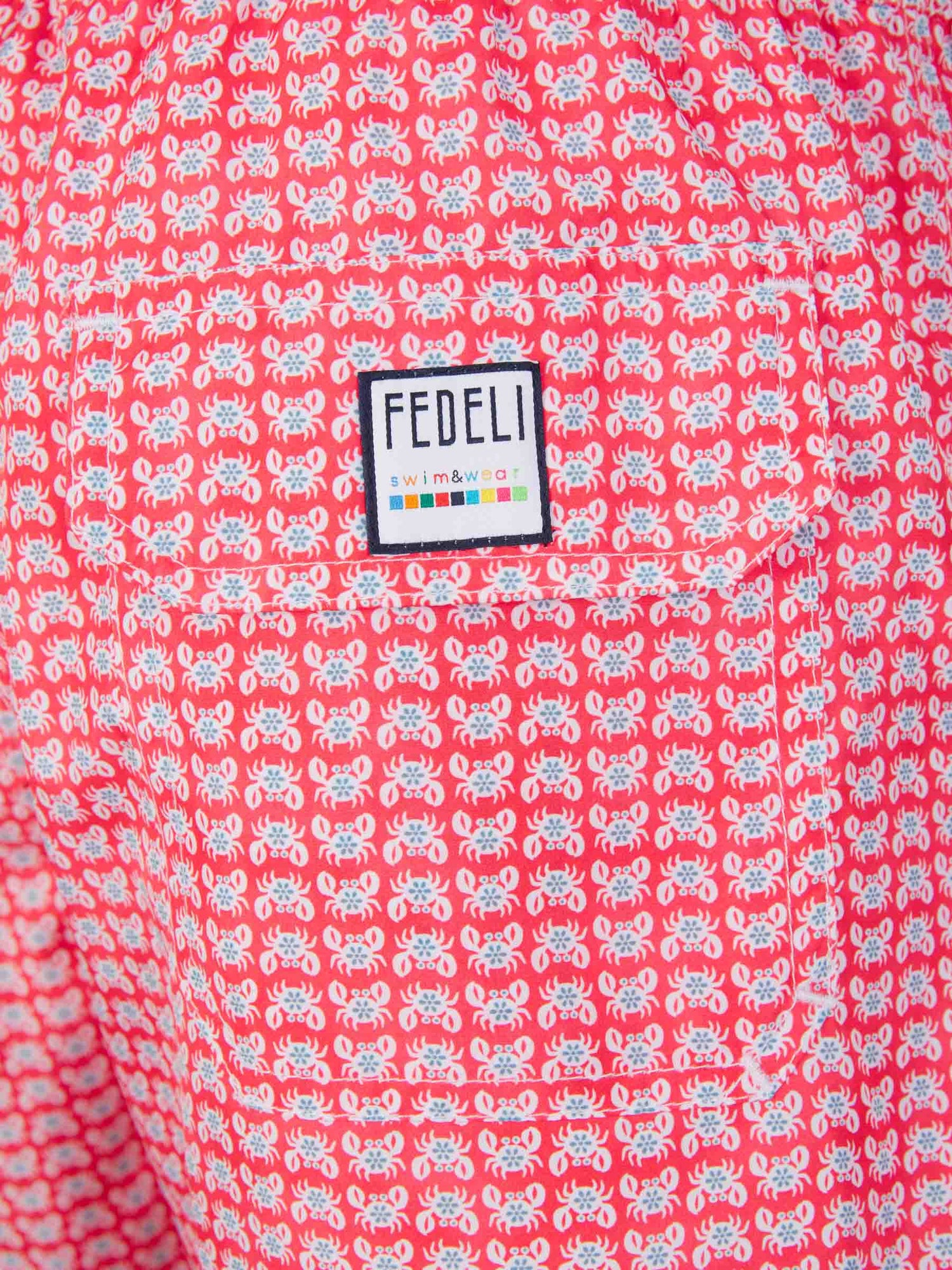 Outlet online Fedeli Hombre Bañador Motivo Rayas color Rojo sku 561-001326 01 - Foto 5