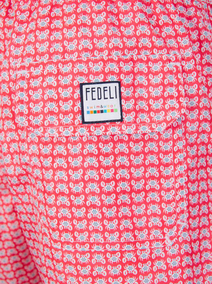 Outlet online Fedeli Hombre Bañador Motivo Rayas color Rojo sku 561-001326 01 - Foto 5