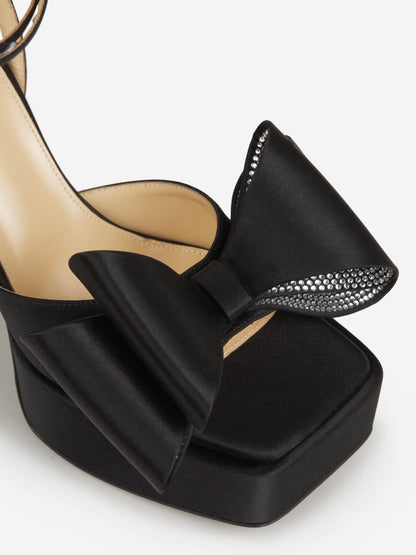 Outlet online MACH &amp; MACH Mujer Sandalias Plataforma Double Bow color Negro sku 800-005043 01 - Foto 4