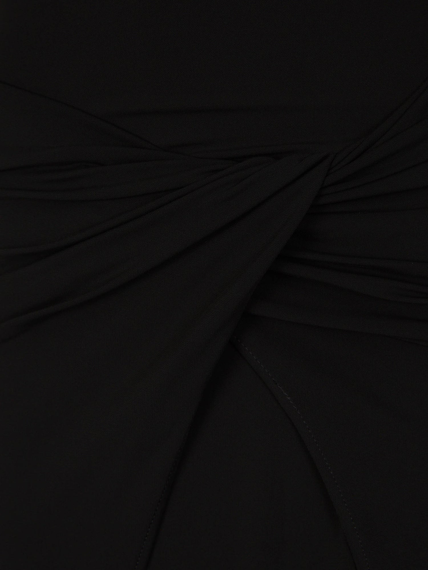 Outlet online Off-White Mujer Vestido Midi Twist color Negro sku 721-000168 01 - Foto 5