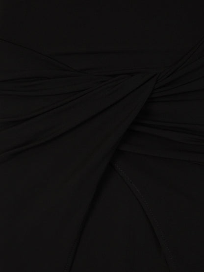 Outlet online Off-White Mujer Vestido Midi Twist color Negro sku 721-000168 01 - Foto 5