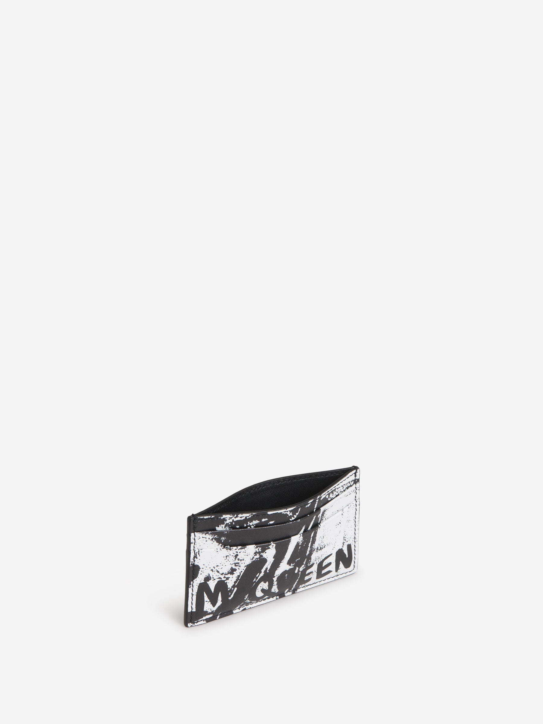 Outlet online McQueen Hombre Tarjetero Estampado Piel color Negro sku 691-001276 01 - Foto 2