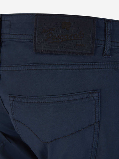 Outlet online Marco Pescarolo Hombre Pantalones 5 Bolsillos color Azul Noche sku 522-002570 02 - Foto 4