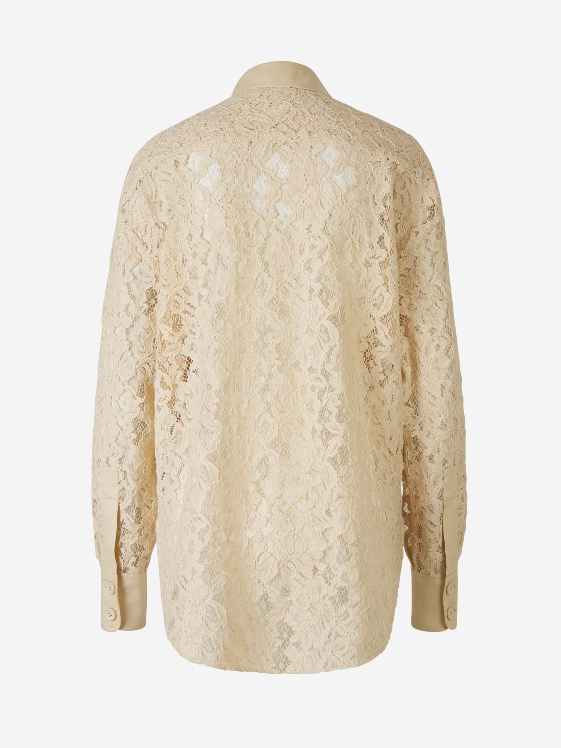 Outlet online Zimmermann Mujer Camisa Natural Encaje color Beis sku 701-002072 00 - Foto 2