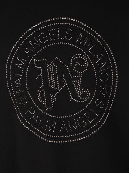 Outlet online Palm Angels Hombre Sudadera Crewneck Algodón color Negro sku 542-002335 01 - Foto 4
